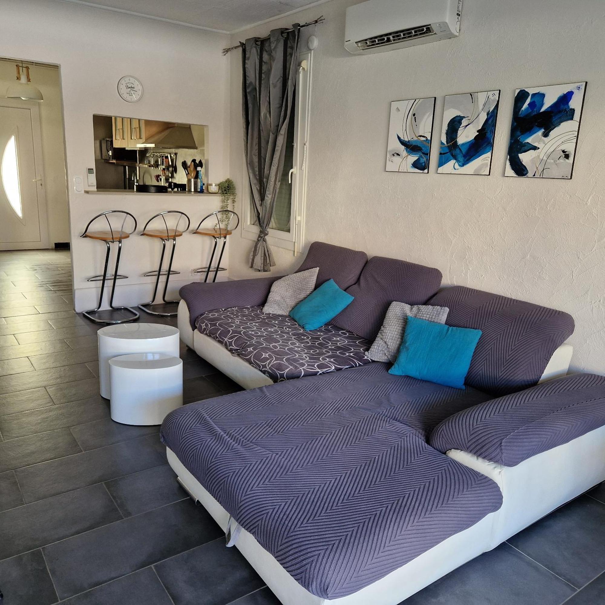 Location Bord De Mer, Villa De Vacances 6-8 Personnes - Jardin Вальрас-Плаж Екстер'єр фото